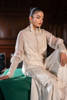 Ivory Embroidered Khaddi Net Jacket & Pants (2-Piece) - Image 9
