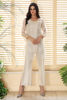 Ivory Cut Dana Pearl Korean Silk Jacket Pants (2-Piece) - Image 2