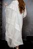 Pakistani Ivory Embroidered Organza Salwar Kameez (3-Piece) - Image 3
