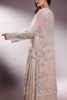 Pakistani Ivory Embroidered Organza Shirt with Crushed Silk Lehenga (3-Piece) - Image 7