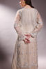 Pakistani Ivory Embroidered Organza Shirt with Crushed Silk Lehenga (3-Piece) - Image 8