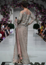 Nude Embroidered Organza & Net Long Shirt (2-Piece) - Image 5