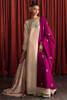 Ivory Floral Embroidered Raw Silk Salwar Kameez (3-Piece) - Image 4