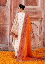 Ivory Hand-Embellished Korean Raw Silk Salwar Kameez (3-Piece) - Image 7