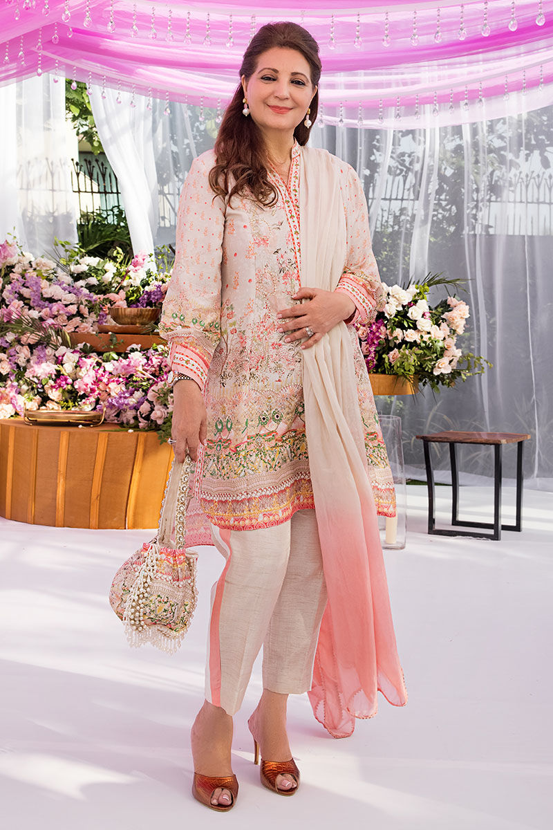 Moonbeam Embellished Raw Silk Salwar Kameez (3-Piece) - Image 1