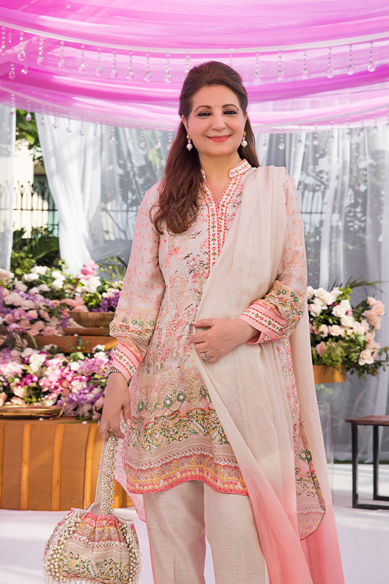 Moonbeam Embellished Raw Silk Salwar Kameez (3-Piece) - Image 2