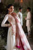 Pakistani Ivory Embroidered Pure Raw Silk Salwar Kameez (3-Piece) - Image 4