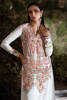 Pakistani Ivory Embroidered Pure Raw Silk Salwar Kameez (3-Piece) - Image 6