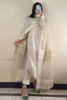 Ivory Tilla & Sequin Raw Silk Salwar Kameez (3-Piece) - Image 2