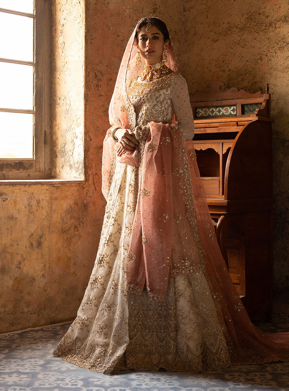 Ivory Zardozi Net Sharara Set (3-Piece) - Image 10