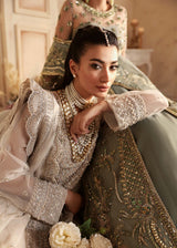 Ivory Hand-Embellished Organza Sharara (3-Piece) - Image 6