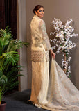 Pakistani Ivory Embroidered Organza Sharara Set (3-Piece) - Image 3