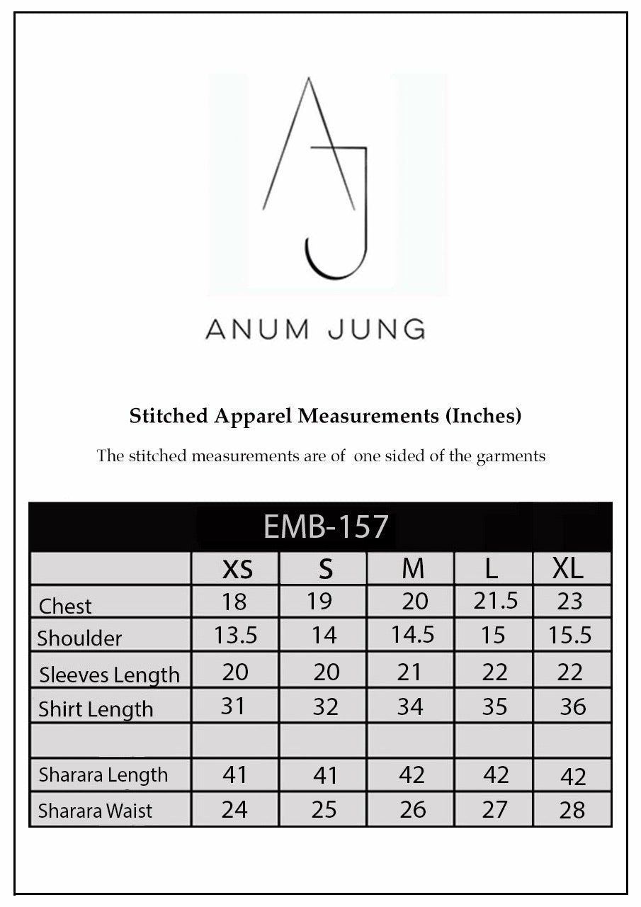 Pakistani Ivory Gold Embroidered Silk Sharara Set (3-Piece) - Image 4