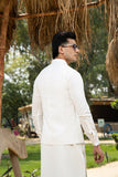 Off-White Boski Waistcoat Kurta Set (3-Piece) - Image 4