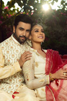 Off-White Embroidered Cotton Silk Waistcoat Kurta (3-Piece) - Image 5