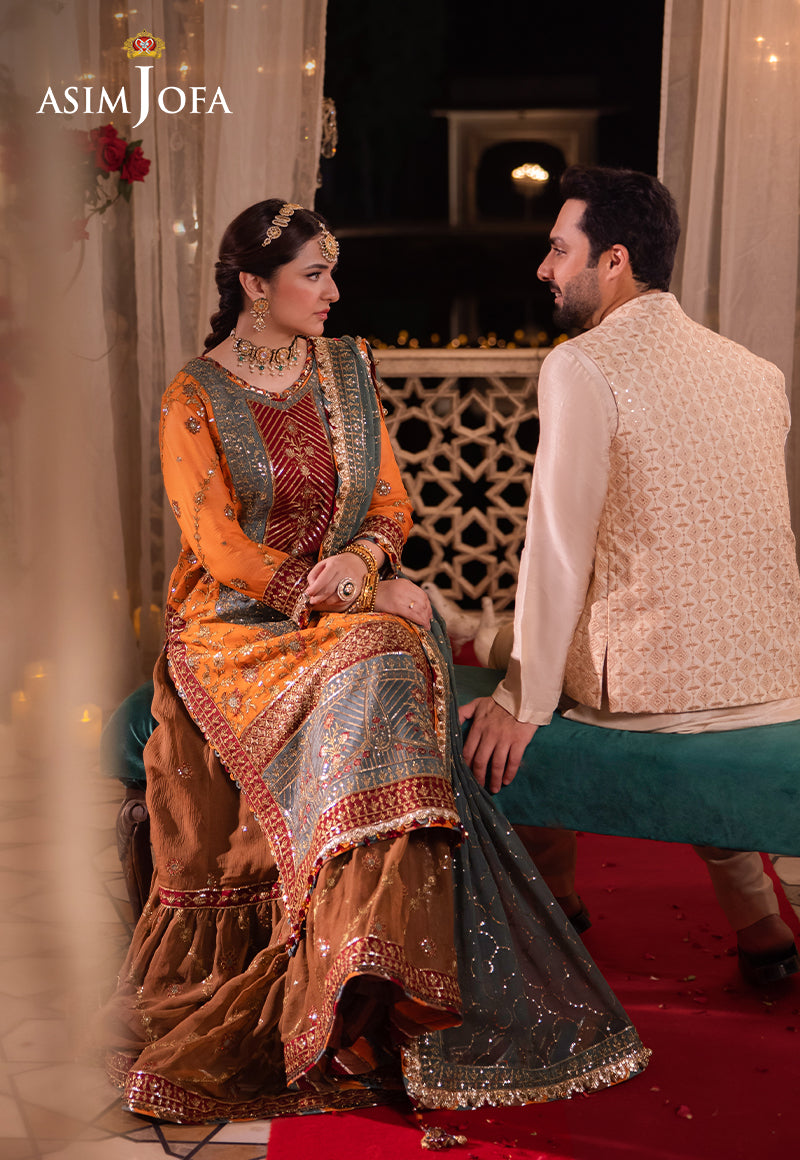 Off White Embroidered Raw Silk Waistcoat Kurta (3-Piece) - Image 10