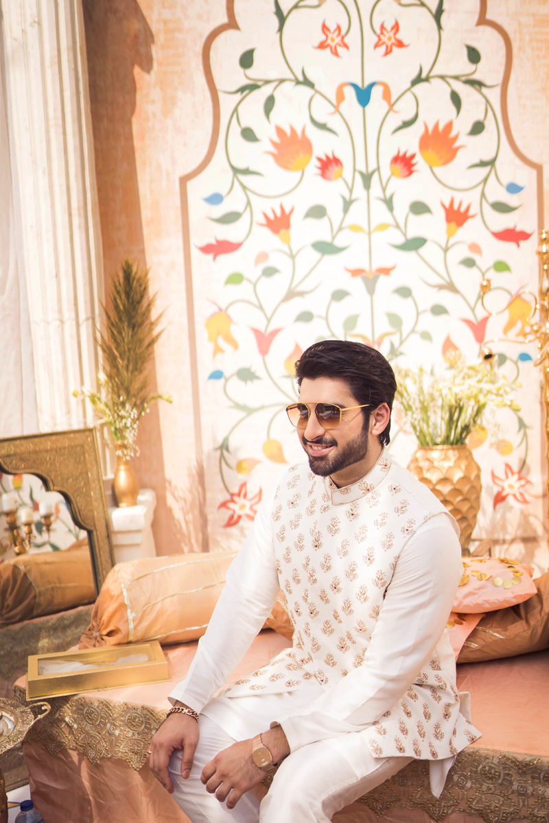 Ivory Embroidered Raw Silk Waistcoat Kurta (3-Piece) - Image 2