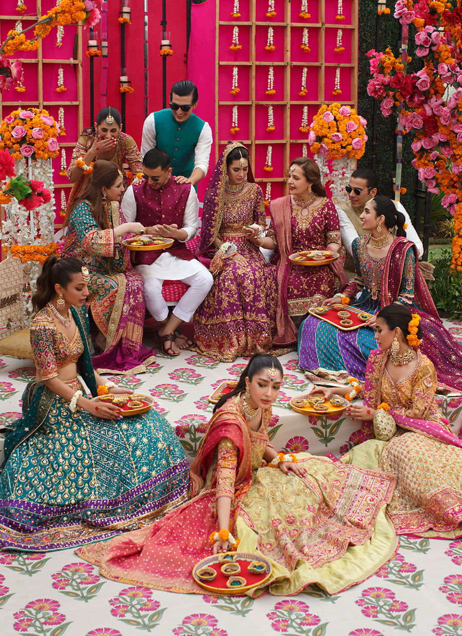 Ivory Silk Schiffli Kurta with Magenta Jamawar Waistcoat (3-Piece) - Image 5