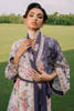 Ivory and Purple Printed Grip Kimono (1-Pc) - Image 3