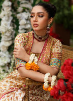 Ivory Multicolour Embellished Silk Kalidaar (2-Piece) - Image 5