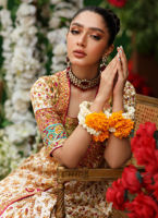 Ivory Multicolour Embellished Silk Kalidaar (2-Piece) - Image 6