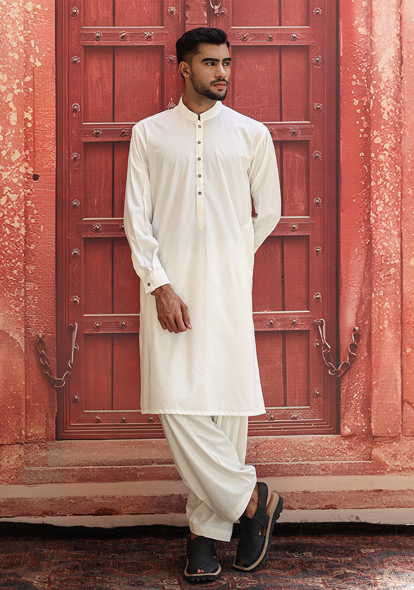 Cloud Dancer Poly Viscose Classic Fit Shalwar Kameez (2-Piece) - Image 1