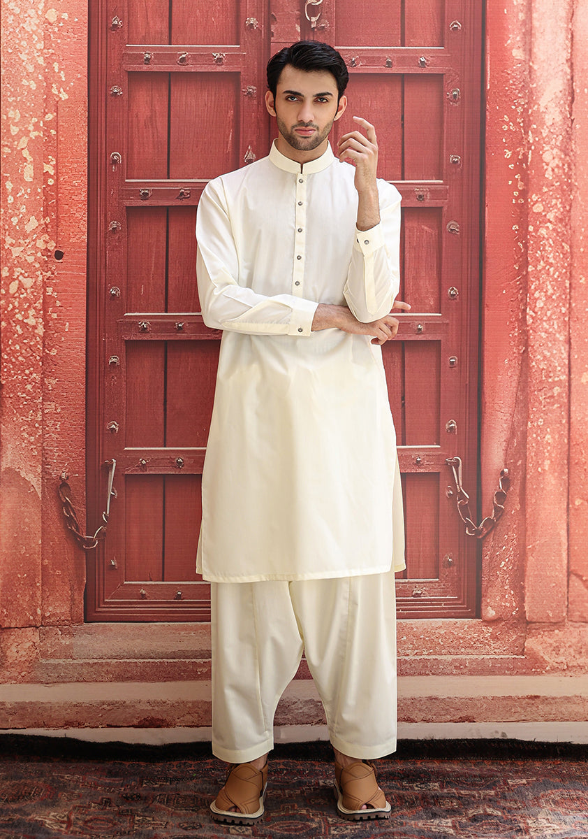 Vanilla Ice Poly Viscose Shalwar Kameez (2-Piece) - Image 1