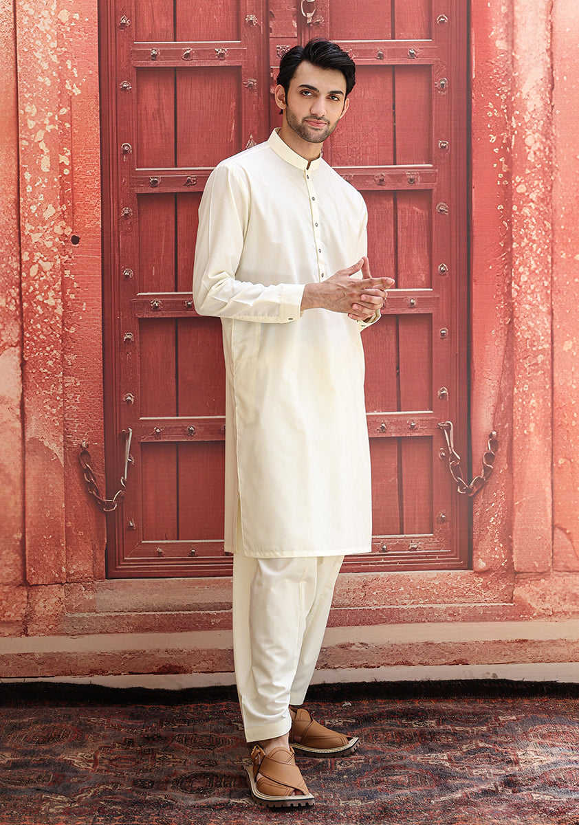 Vanilla Ice Poly Viscose Shalwar Kameez (2-Piece) - Image 2