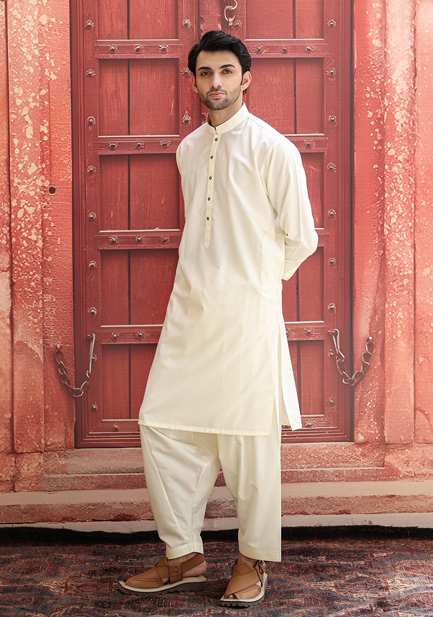 Vanilla Ice Poly Viscose Shalwar Kameez (2-Piece) - Image 4