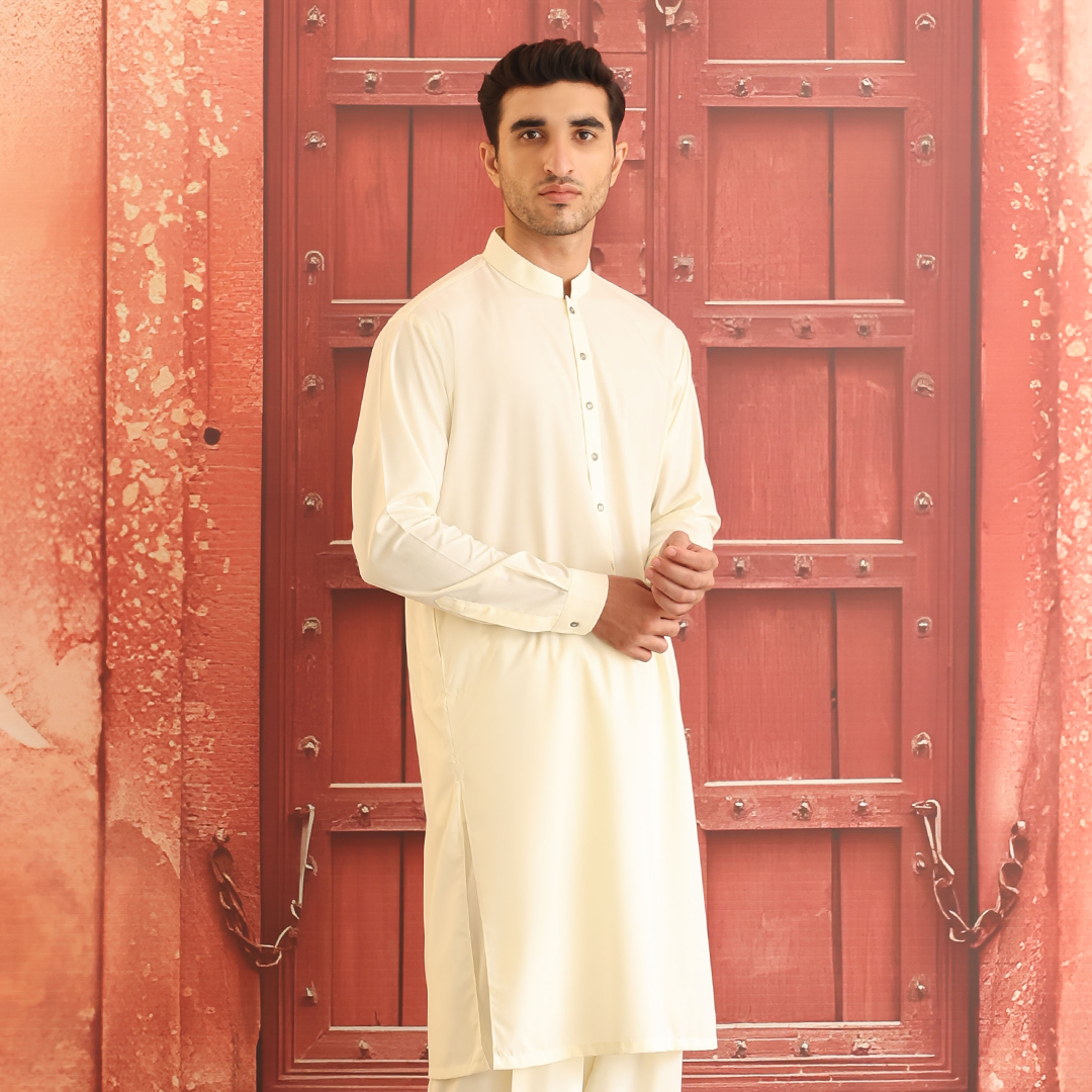 Vanilla Ice Poly Viscose Shalwar Kameez (2-Piece) - Image 3