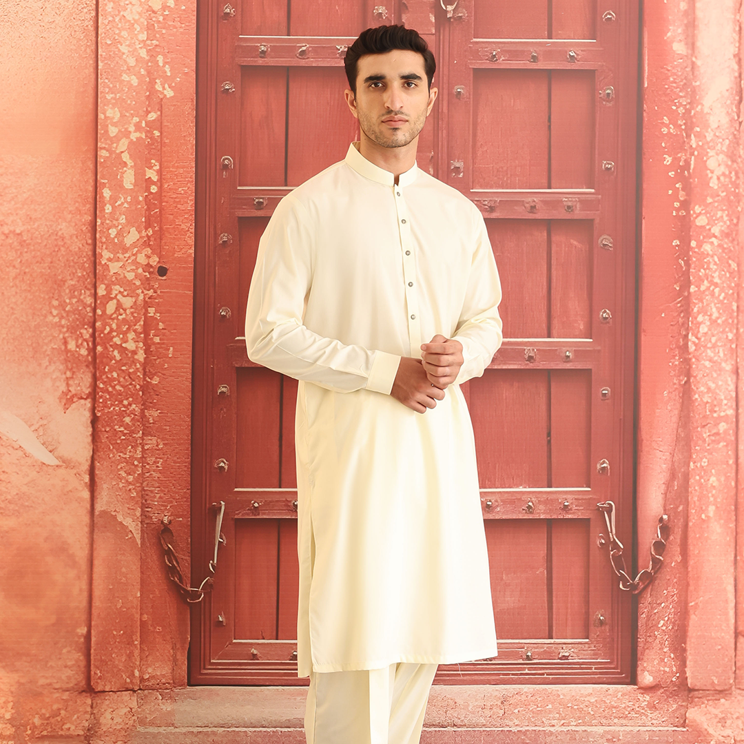 Vanilla Ice Poly Viscose Shalwar Kameez (2-Piece) - Image 2