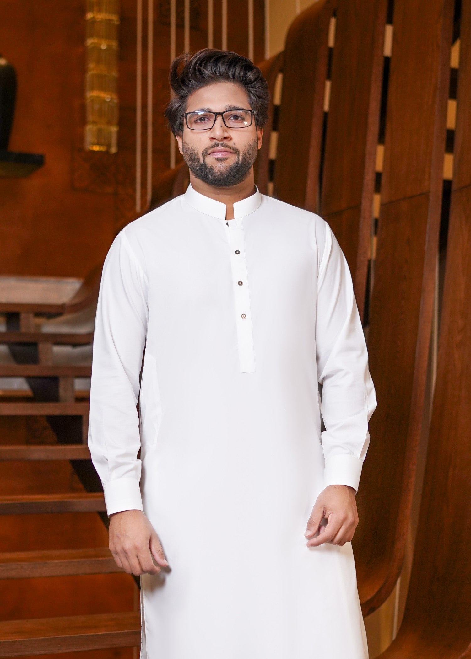 Off-White Wash & Wear Shalwar Kameez (2-Piece) - Image 3