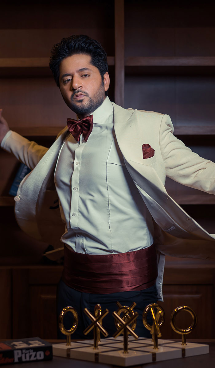 Ivory Suiting Fabric Tuxedo Jacket (3-Piece) - Image 2