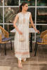 Ivory Embroidered Chiffon Jacquard Salwar Kameez (2-Piece) - Image 3