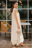 Ivory Embroidered Chiffon Jacquard Salwar Kameez (2-Piece) - Image 4