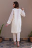 Ivory Cutwork Embroidered Cotton Silk Shirt (2-Piece) - Image 3