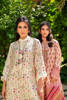 Ivory Floral Embroidered Lawn Salwar Kameez (3-Piece) - Image 12