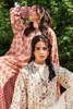 Ivory Floral Embroidered Lawn Salwar Kameez (3-Piece) - Image 13
