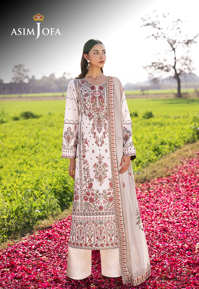 Ivory Embroidered Lawn 3-Piece Suit - Image 1