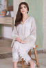 Ivory Embroidered Organza Salwar Kameez (2-Piece) - Image 4