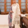 Pakistani Ivory Pearl Embellished Organza Salwar Kameez (3-Piece) - Image 2