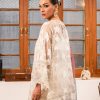 Pakistani Ivory Pearl Embellished Organza Salwar Kameez (3-Piece) - Image 5