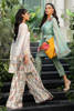 Pakistani Ivory Printed Short Shirt & Palazzo Pants (2-Piece) - Image 7