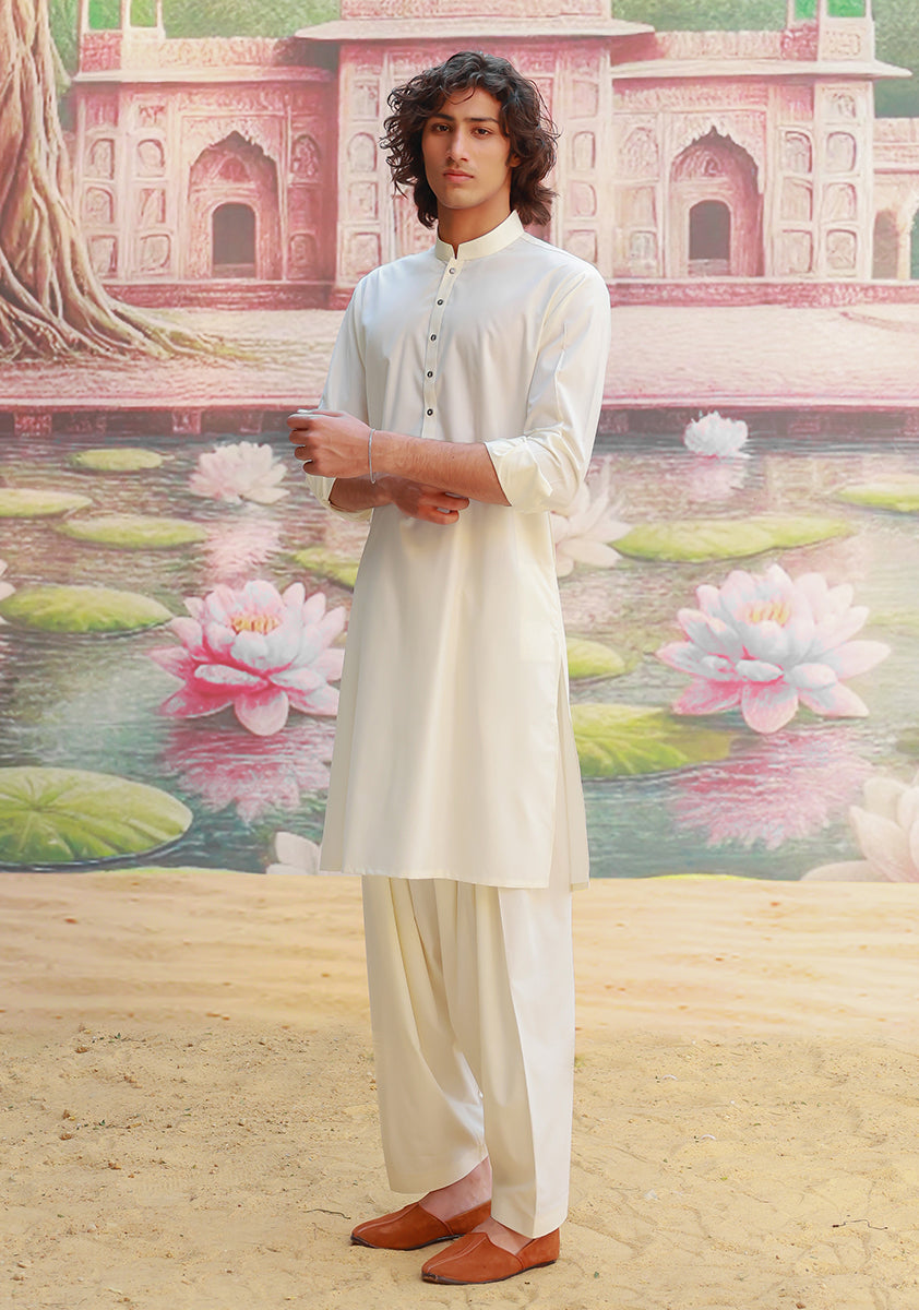 Vanilla Ice Poly Viscose Slim Fit Shalwar Kameez (2-Piece) - Image 1