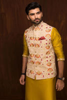 Ivory Embroidered Suiting Waistcoat (2-Piece) - Image 2