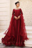 Maroon Pearls & Gold Beckti Korean Silk Gown (2-Piece) - Image 2