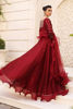 Maroon Pearls & Gold Beckti Korean Silk Gown (2-Piece) - Image 3