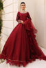 Maroon Pearls & Gold Beckti Korean Silk Gown (2-Piece) - Image 4