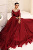 Maroon Pearls & Gold Beckti Korean Silk Gown (2-Piece) - Image 7