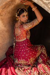 Maroon Zardozi Net Gown (2-Piece) - Image 4